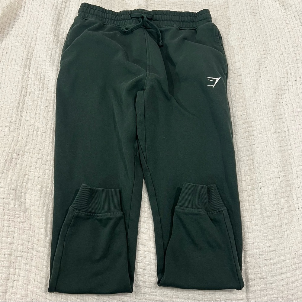Gymshark Men’s Joggers Dark Green Size M